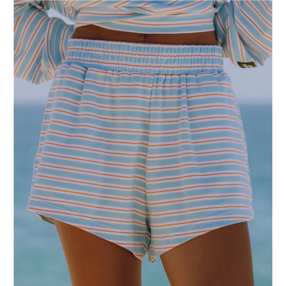 Daily Drills Striped Cotton Shorts Bondi Stripe Size M/L
